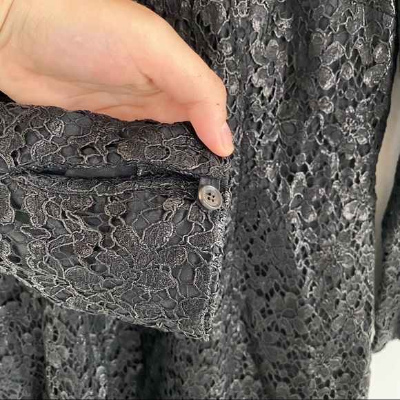 BURBERRY black lace long sleeve Dani dress - Picture 4 of 8